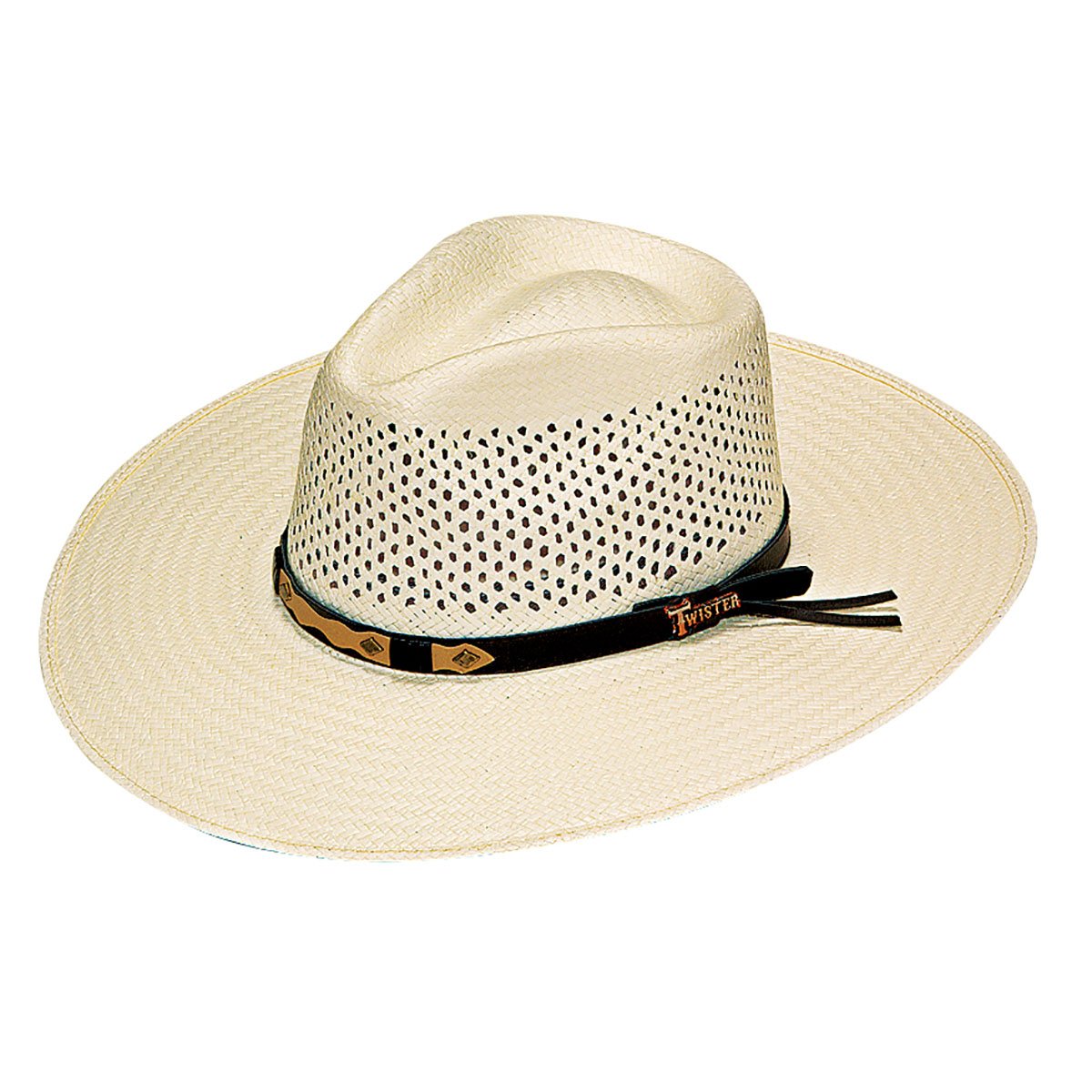 M&F WESTERN PRODUCTS HATS 7 INDIANA TWISTER STRAW HAT