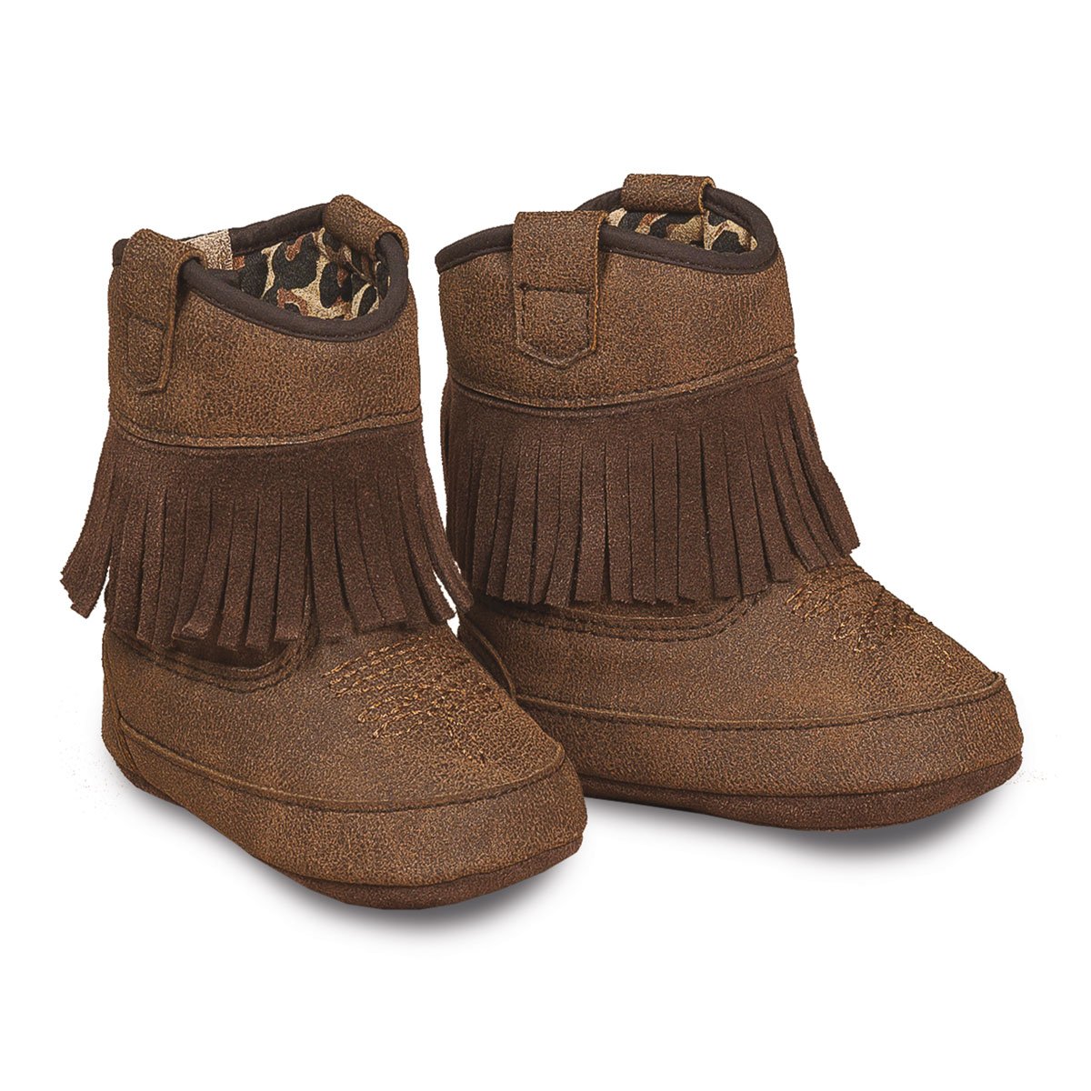 M&F WESTERN PRODUCTS BOOTS 0 INFANT (0-4) GIRLS FRINGE BABY BUCKER BOOT