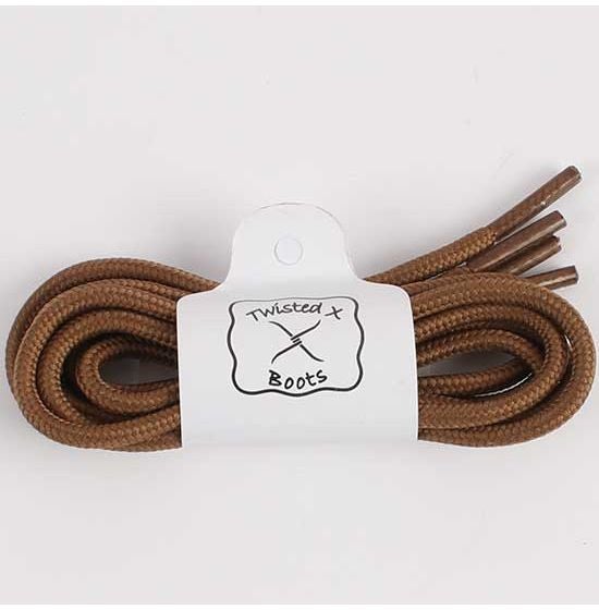 TWISTED X BOOTS ACCESSORIES BROWN LADIES/YOUTH SHOE LACES