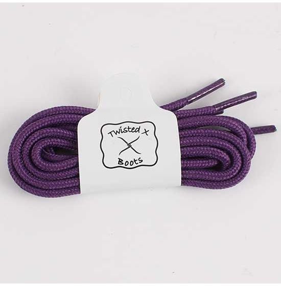 TWISTED X BOOTS ACCESSORIES PURPLE LADIES/YOUTH SHOE LACES