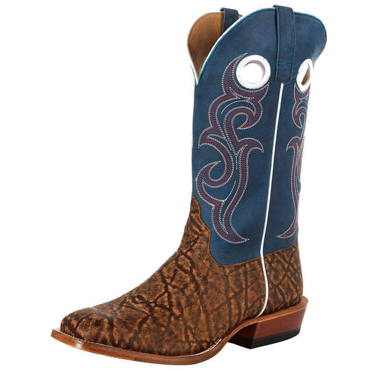 ANDERSON BEAN BOOTS 8.5 / D MENS HORSEPOWER BLUE JEANS/COGNAC ELEPRINT BOOT