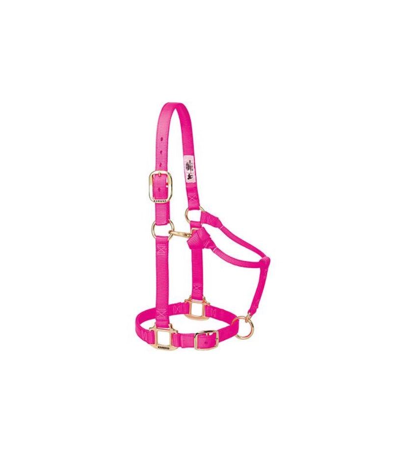 WEAVER LEATHER TACK DIVAPINK / AVERAGE ORIGINAL ADJUSTABLE CHIN & THROAT SNAP HALTER