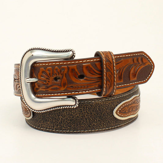 M&F WESTERN PRODUCTS ACCESSORIES 32 PRAYING COWBOY BROWN BELT