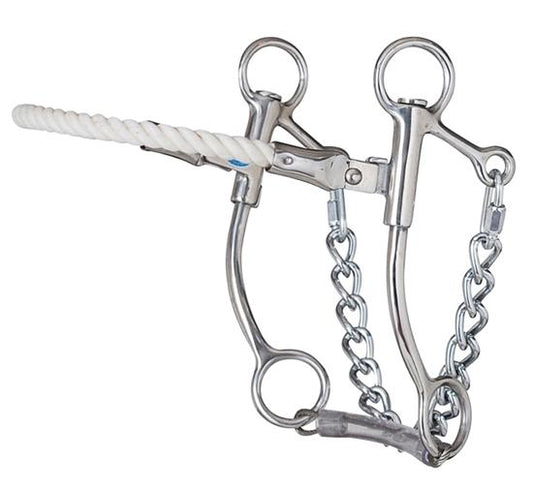 AMERICAN HERITAGE TACK ROPE NOSE MEDIUM SHANK HACKAMORE