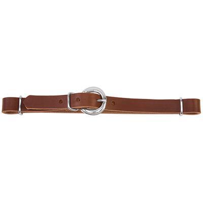 WEAVER LEATHER TACK STRAIGHT LEATHER CURB STRAP - BROWN LATIGO