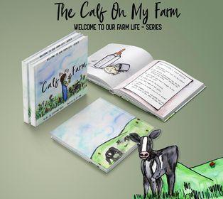 JR'S HOBBY HORSE ACCESSORIES THE CALF ON MY FARM CHILDRENS BOOK