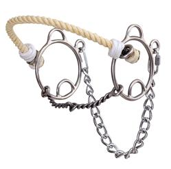 AMERICAN HERITAGE TACK Default TWISTED WIRE SNAFFLE COMBINATION BIT