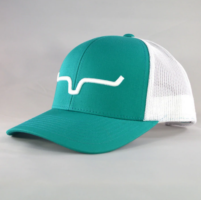 KIMES RANCH ACCESSORIES TEAL WEEKLY TRUCKER KIMES CAP