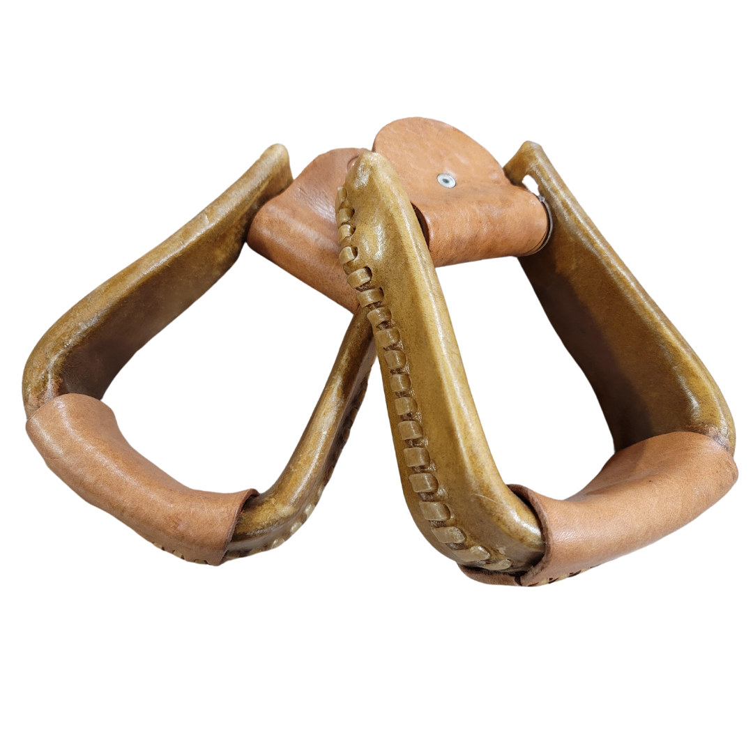 BEAGLEY BRAIDING TACK YOUTH RAWHIDE STIRRUPS